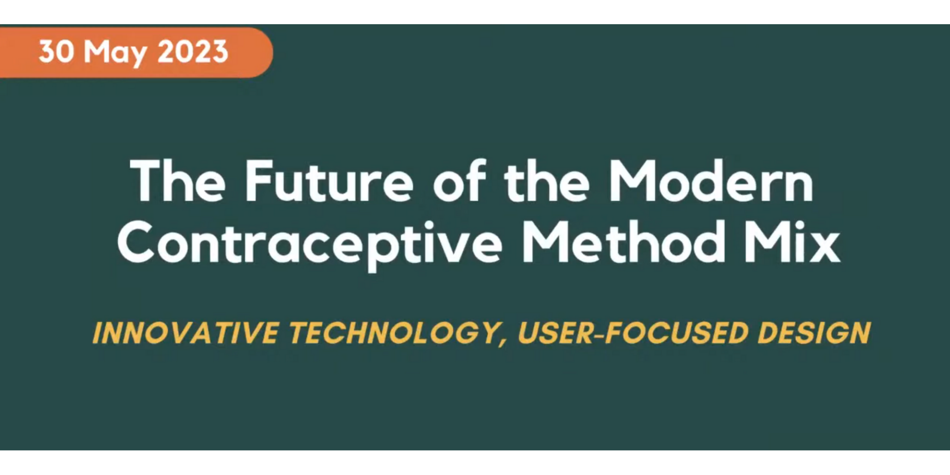 Future of the Modern Contraceptive Method Mix Image